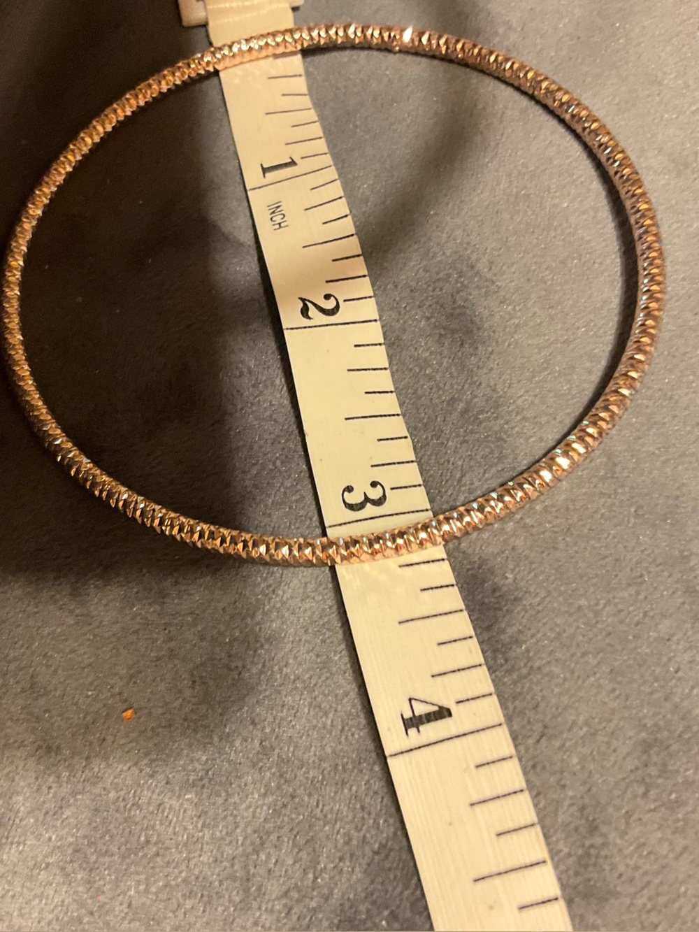Classic Textured Gold-Tone Bangle Bracelet - Women Jewelry vintage Y2K